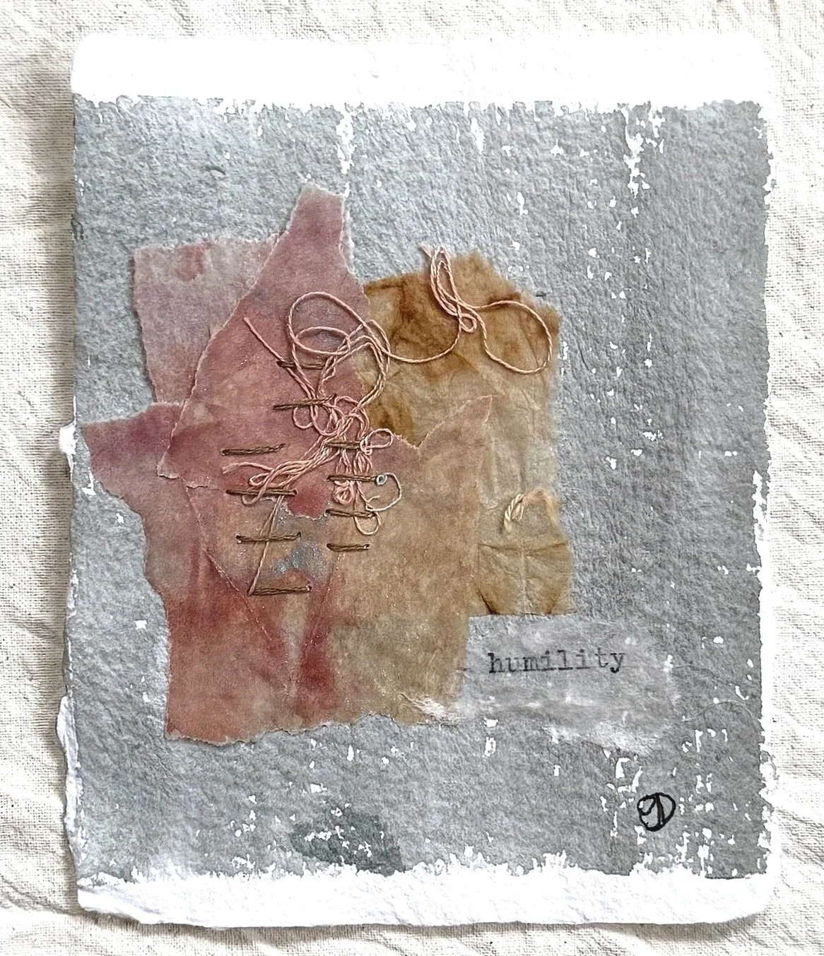 In Small #16 4"x4.75" mixed media on watercolour paper