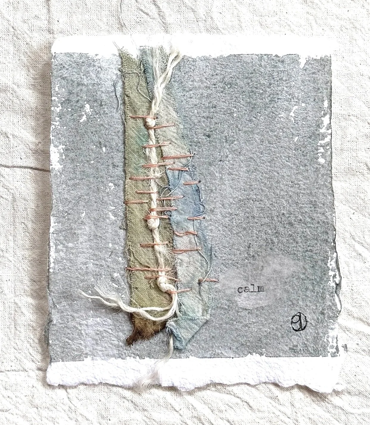 In Small #17 4"x4.75" mixed media on watercolour paper