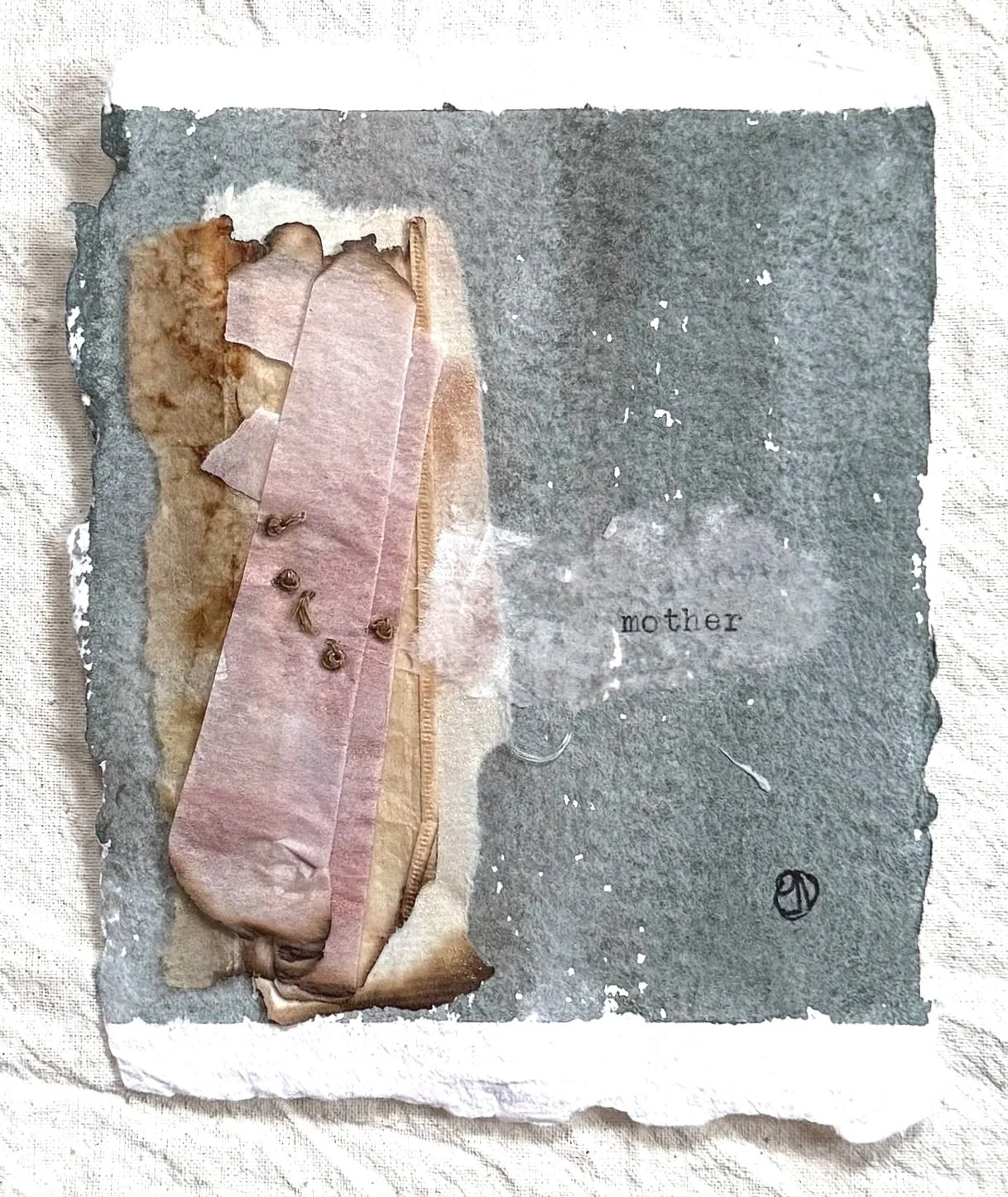 In Small #18 4"x4.75" mixed media on watercolour paper