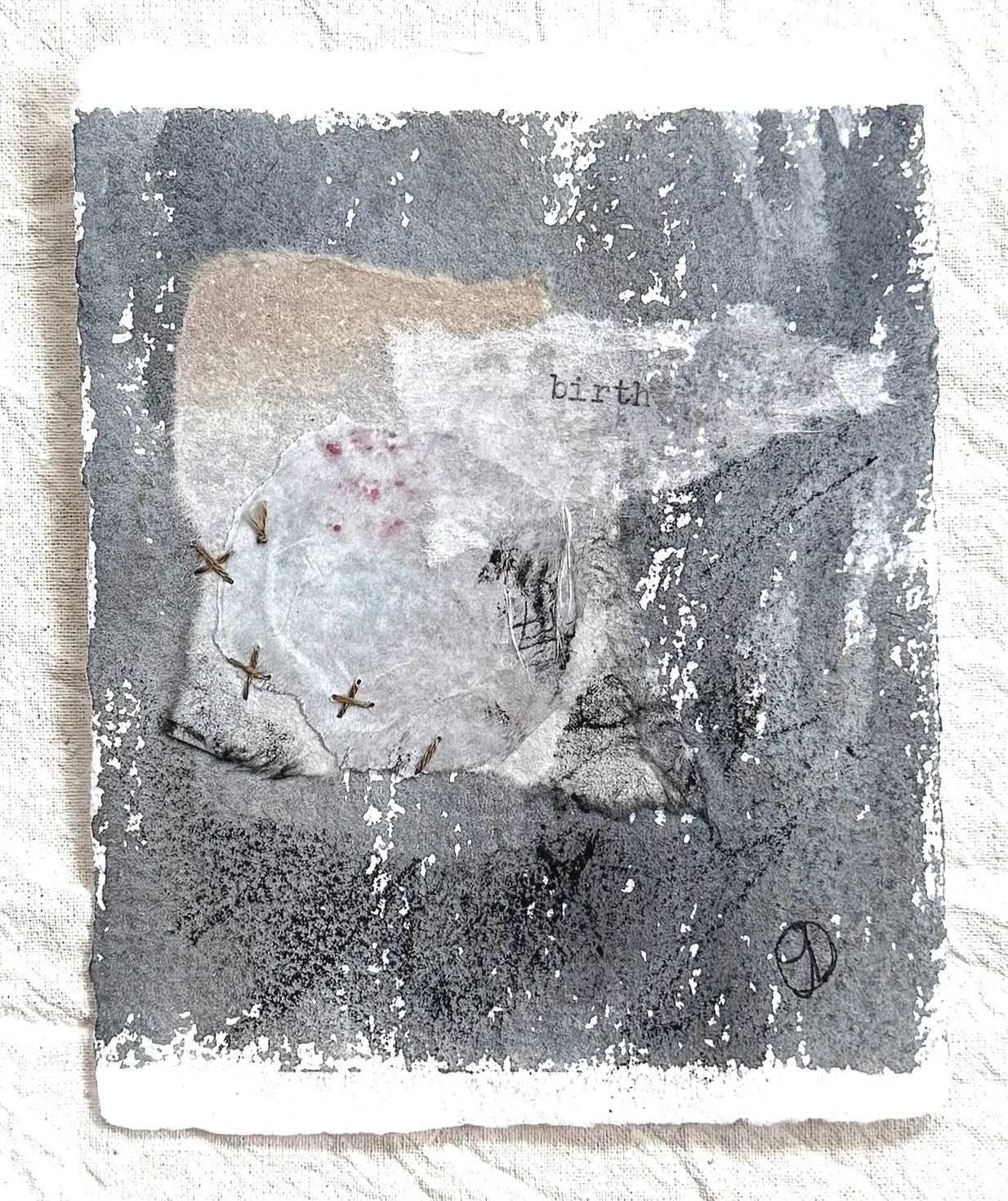 In Small #22 4"x4.75" mixed media on watercolour paper