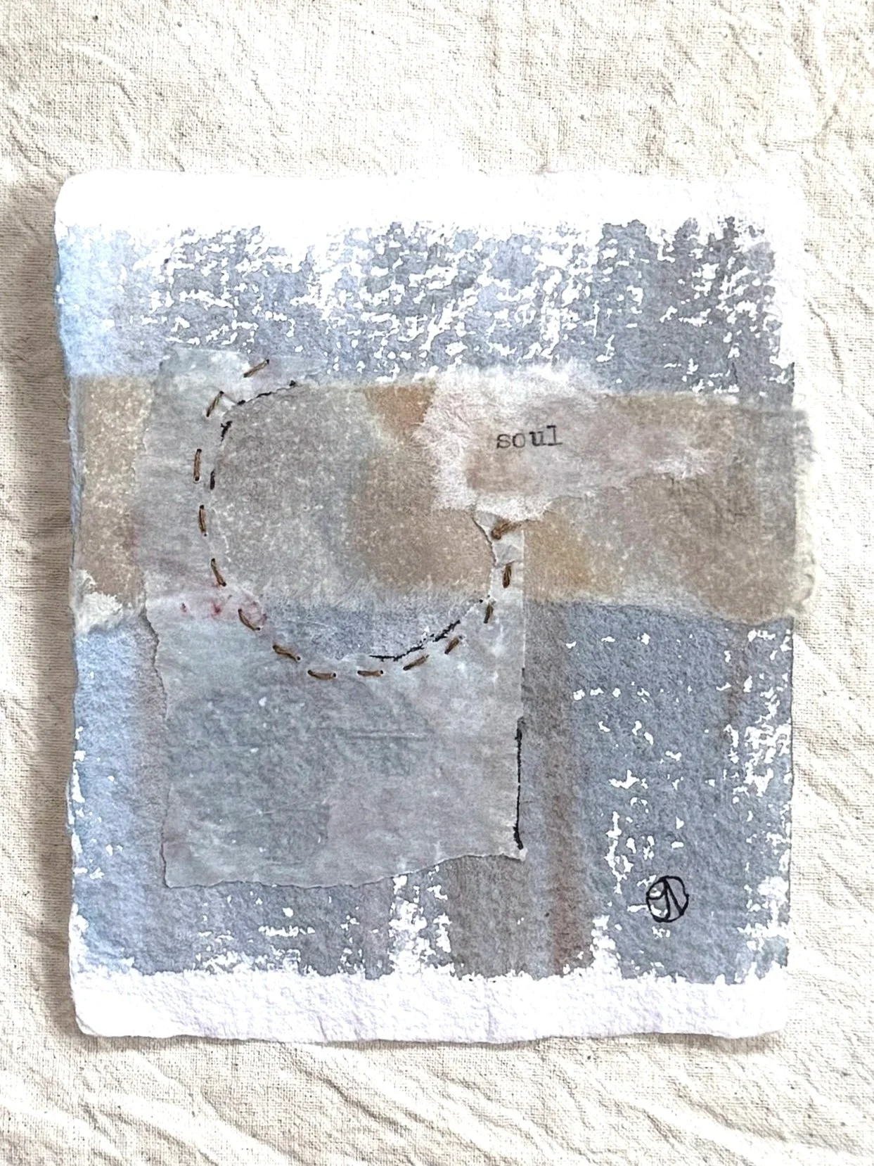 In Small #24 4"x4.75" mixed media on watercolour paper