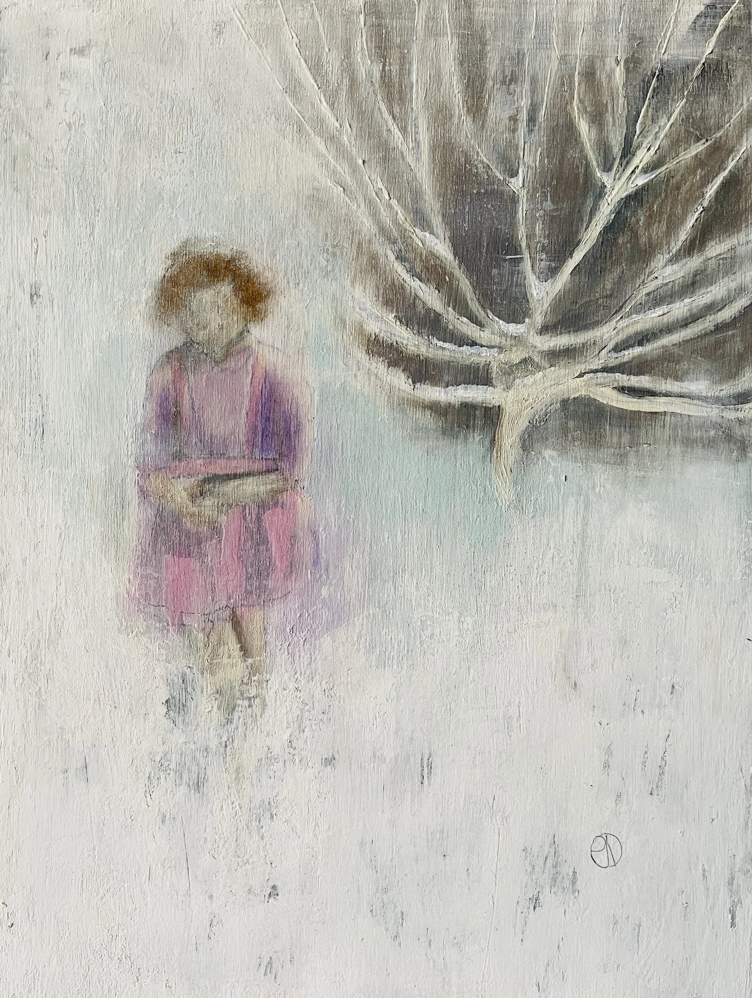 Crabapple 16"x12" cold wax & oil on board