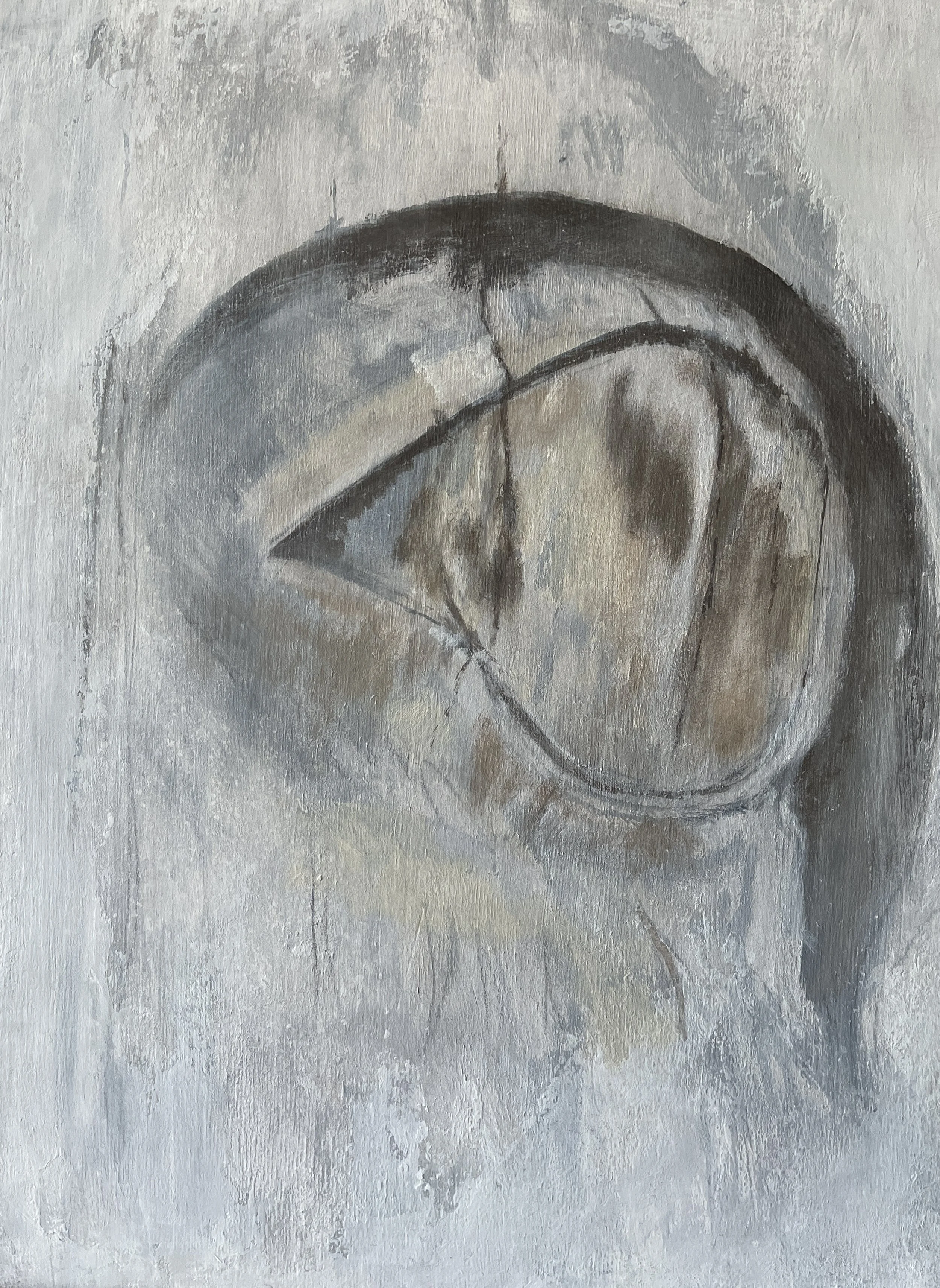 Ancestral Vision 18"x14" cold wax on board SOLD