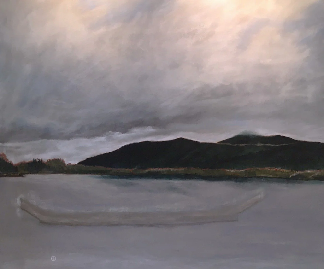 One Heart One Mind 60"x48"  mixed media on canvas