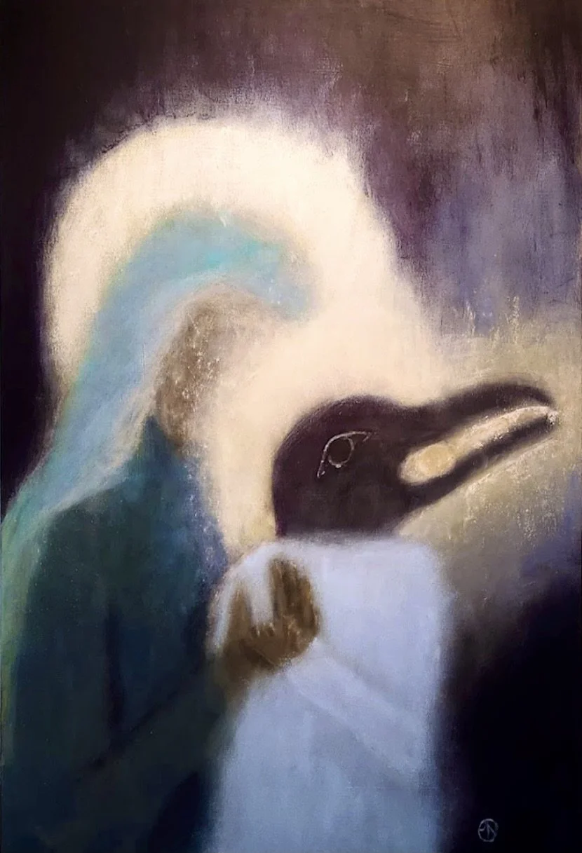 Light of Light 36"x24" mixed media on board