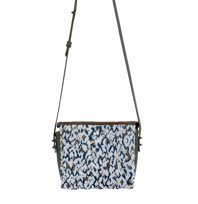 sac creation piece unique luxe Cristobal flocon vert semi entier.jpg