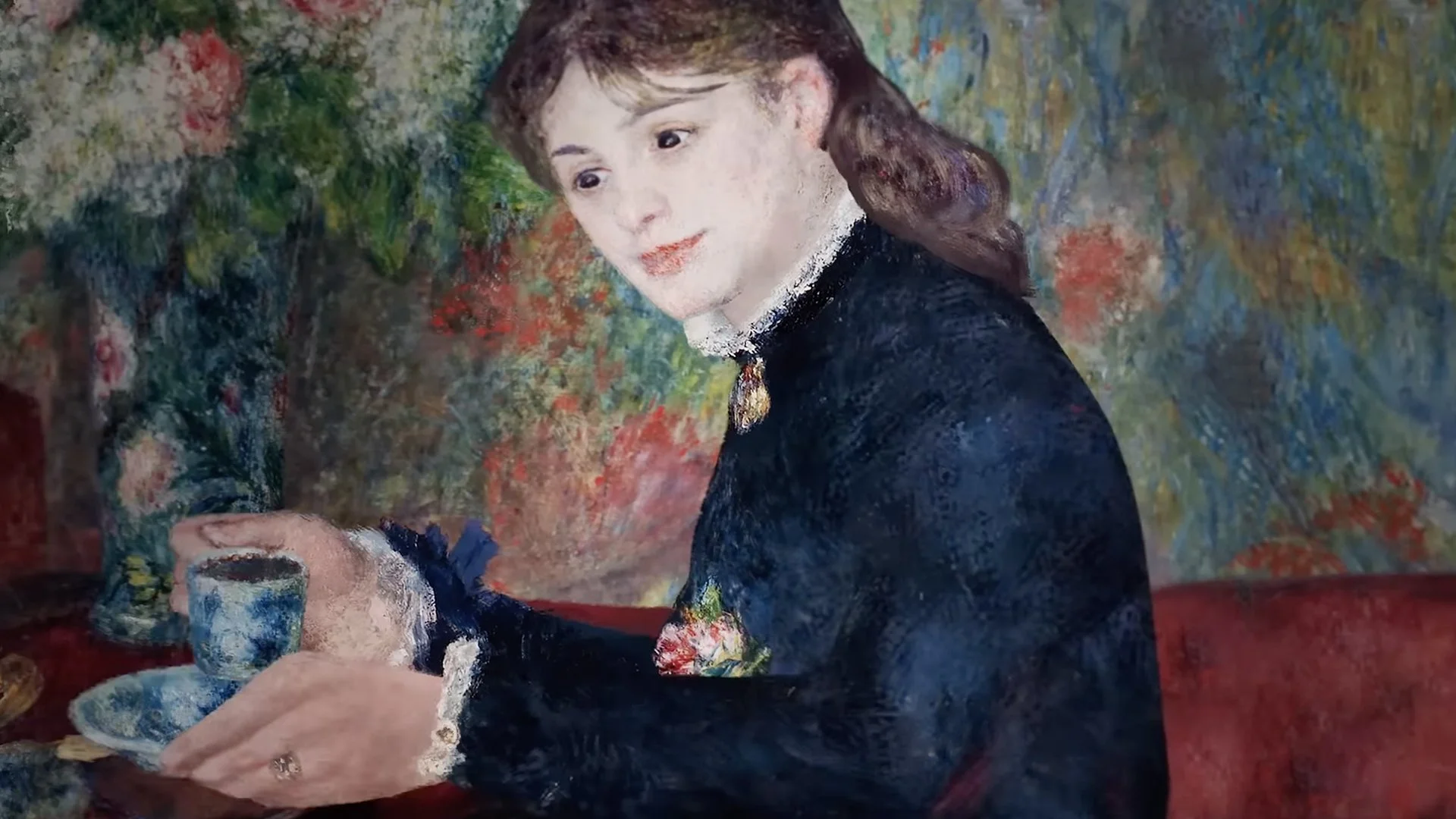 Pierre-Auguste Renoir, The Cup of Chocolate. 1877-1878
Abu Dhabi, Louvre Abu Dhabi, INV
Photo credit: © Department of Culture and Tourism - Abu Dhabi / Photo Sylvie Van Roey