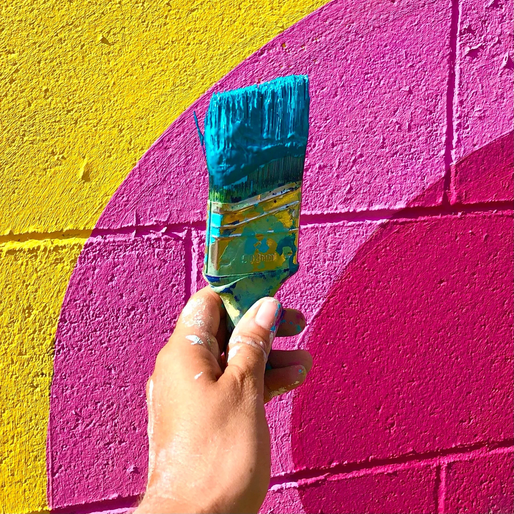 Gladden Food Pantry Mural Franklinton, Ohio DAY 1