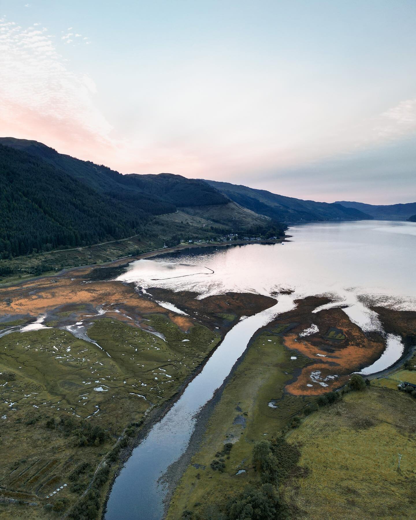 Sunset in Scotland this evening was pretty special #scotland #highlands #lochduich #sunset