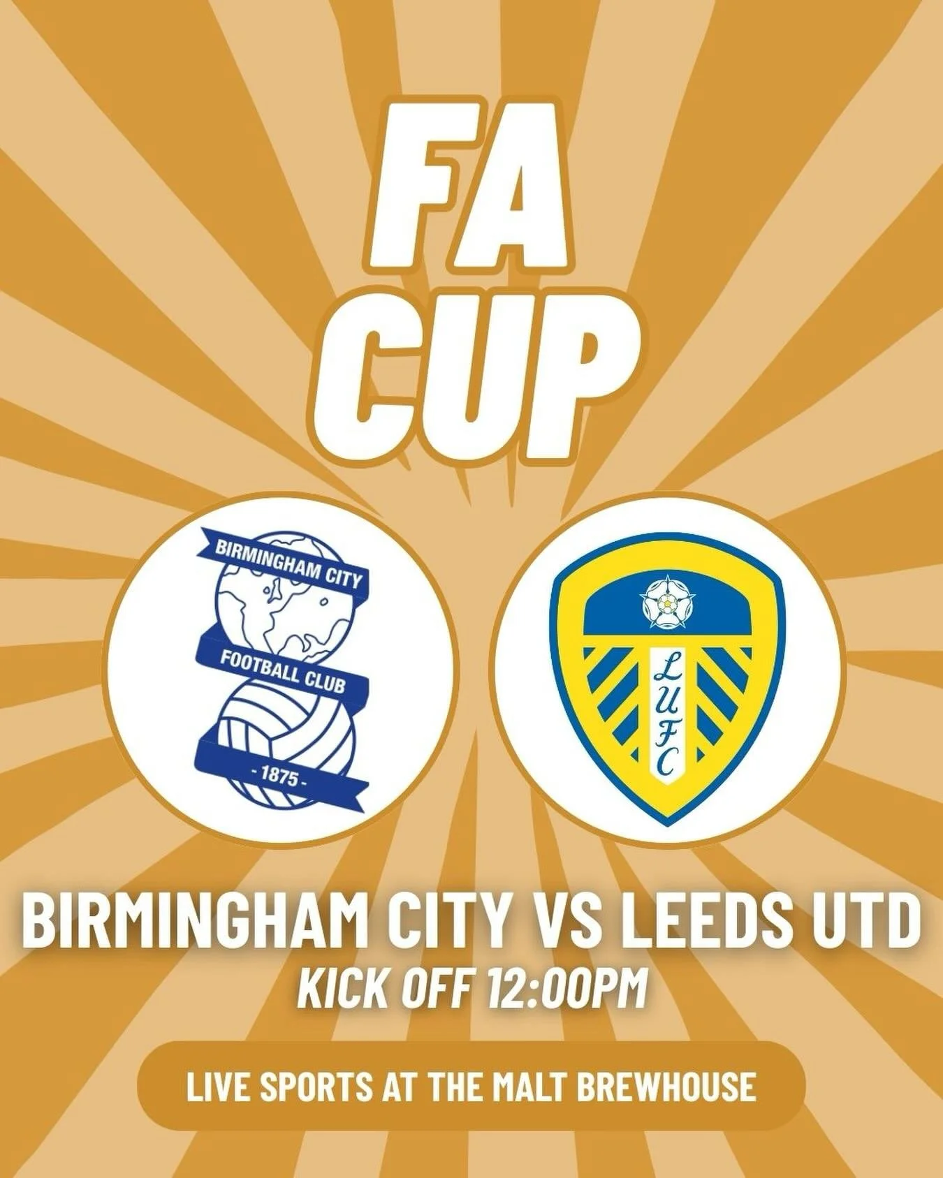 Get ready for Sunday football!
Leeds are back ⚽️💛🩵
Kicking off against Blackburn City from 12pm! 🤩
Make sure to secure your matchday spot!
Kick the new week off right with some football! ⚽️