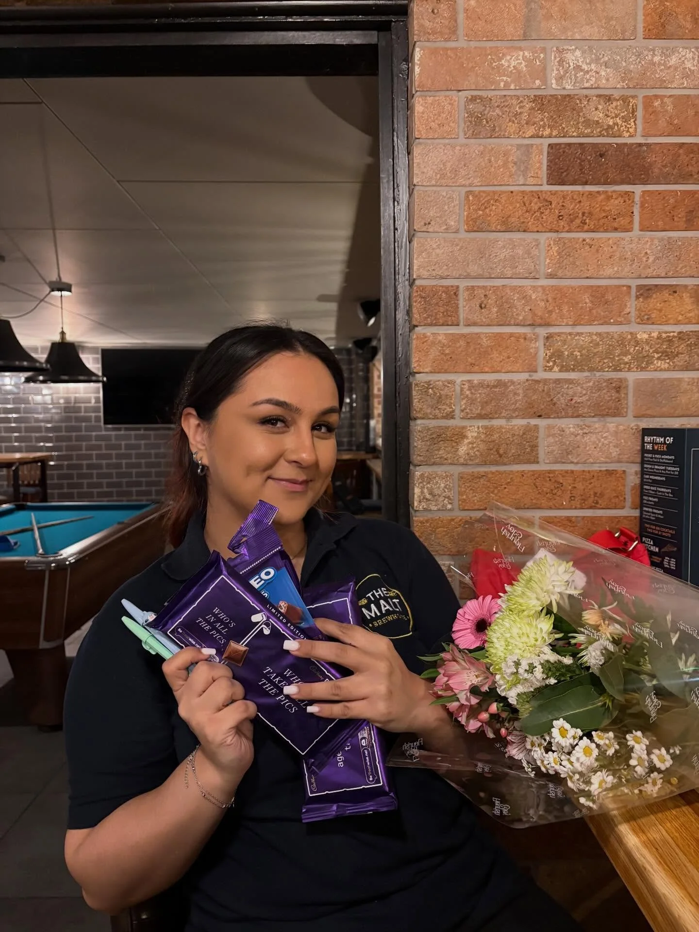 This week we said goodbye to an incredible member of our team, Sarah! 💞
Sarah has been an excellent part of our bar staff and we wish her so much luck on becoming a teacher! 
Keep flashing that big bright beautiful smile wherever you go Sarah! We wi