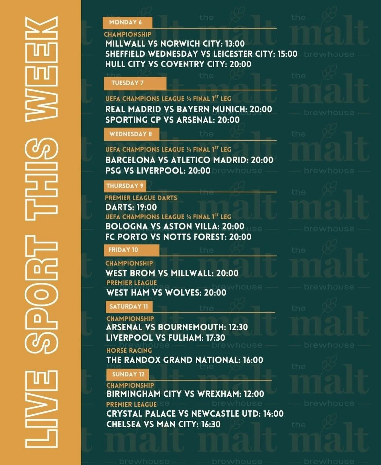 It&rsquo;s time for another weekly sports roundup! 🤪
And now the evenings are lighter we&rsquo;re officially back open Mondays! 🥳🥳
Check out what we have on this week 👀
See anything you like? Make sure you book your spot online now!!