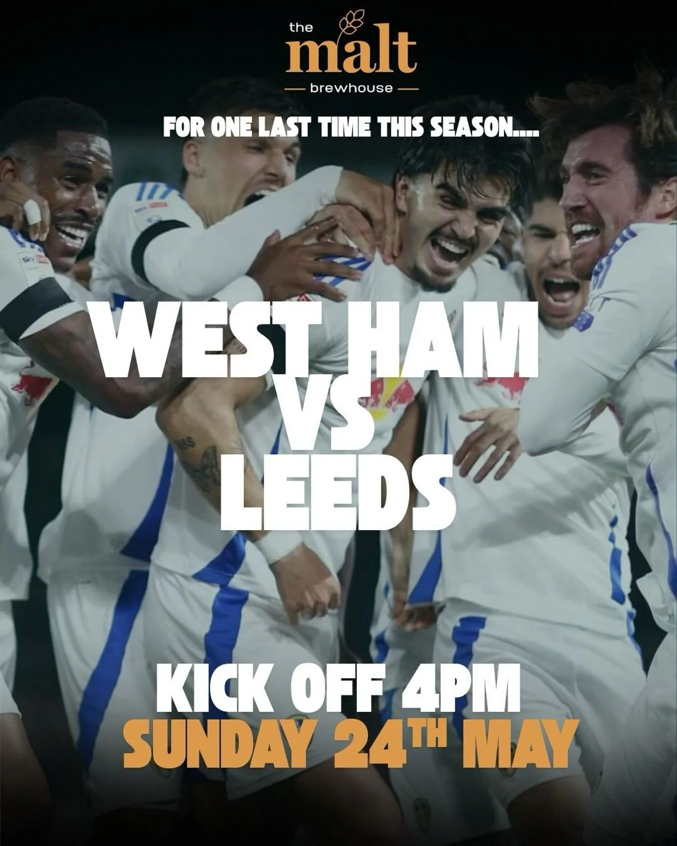 🌞 The PERFECT bank holiday weekend 🌞

🌞 Sun Shining 
🍻 Fresh beer garden upgrade
💛 Leeds final game of the season 
🍸 Drinks flowing 
💃🏻 Unmissable vibes 

Sounds pretty incredible to us! 
Don&rsquo;t miss out on a fun weekend at The Malt 🤩
B