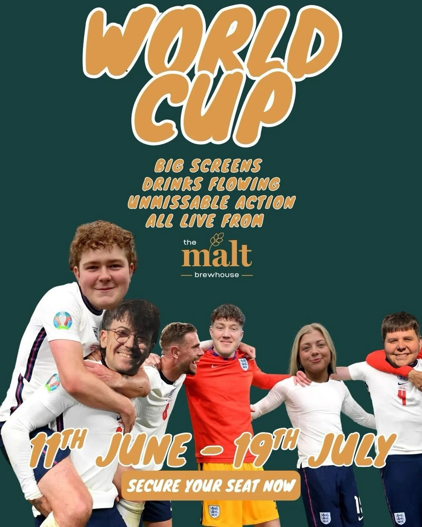 ⚽️ The Malt squad is ready for the World Cup 🍻

Big screens, cold pints, plenty of shouting at referees and the best atmosphere in Horsforth 😃

The team will be behind the bar for every big moment &hellip; who are you backing as player of the tourn