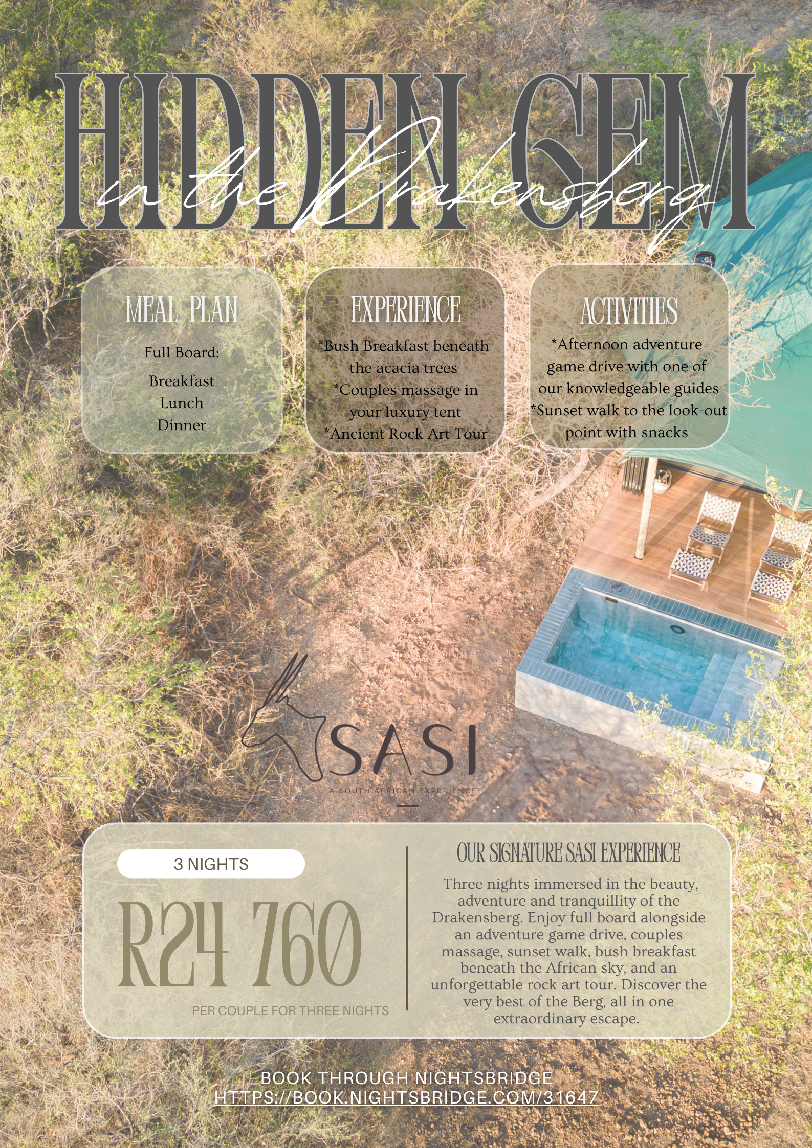 Package | Sasi Bush Lodge | Hidden Gem