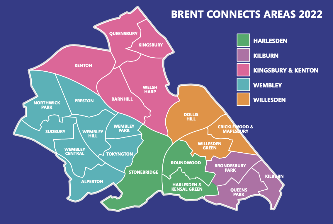 Map of Brent Connects Areas
