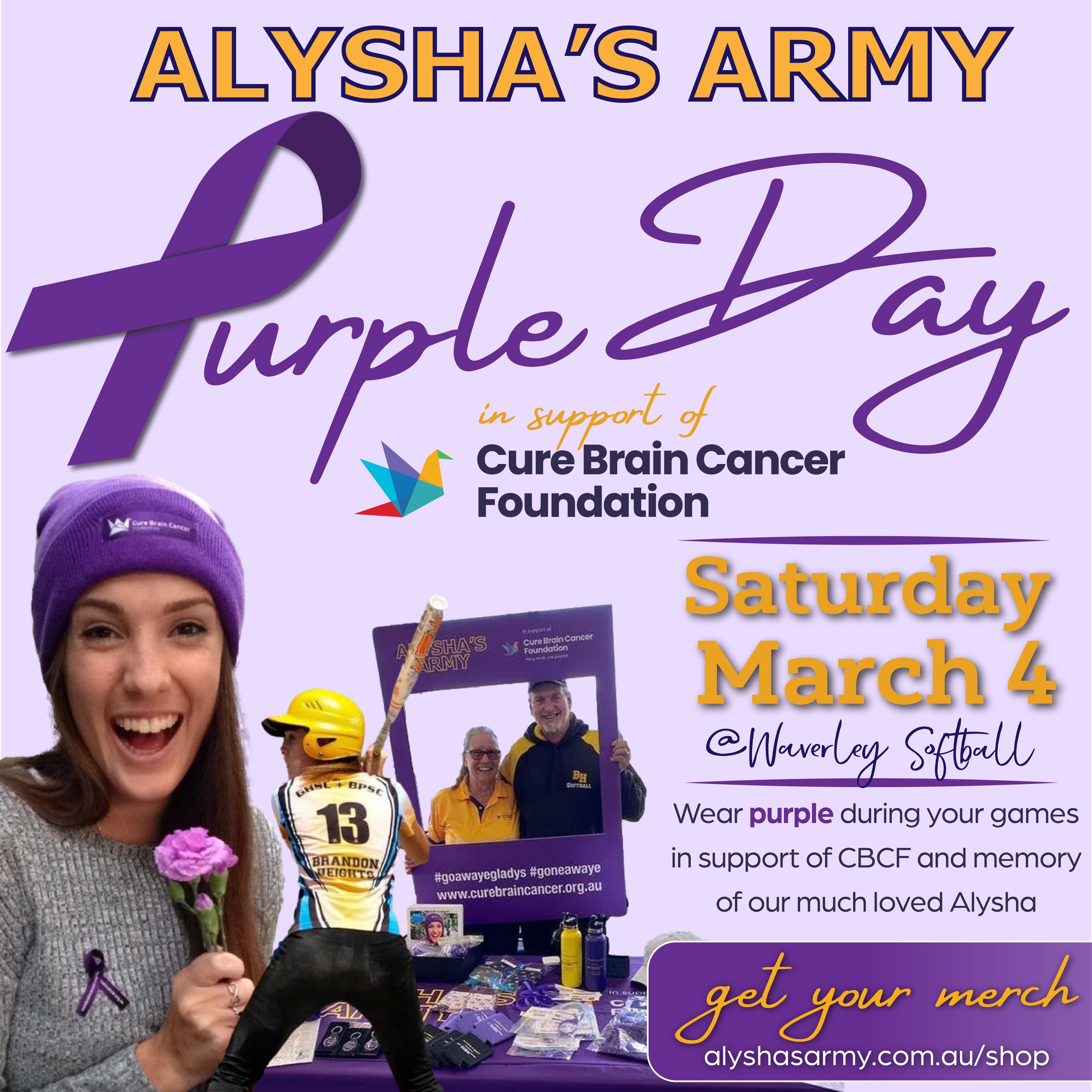 Alysha's Army Purple Day