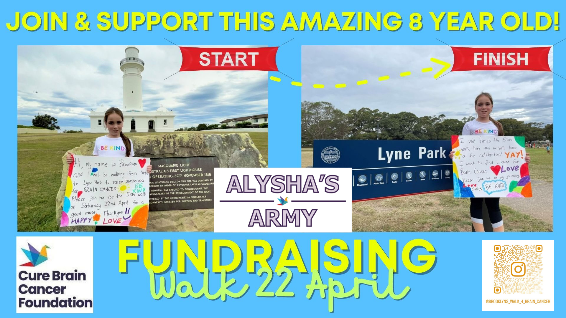 Brooklyn's 5km walk for Brain Cancer