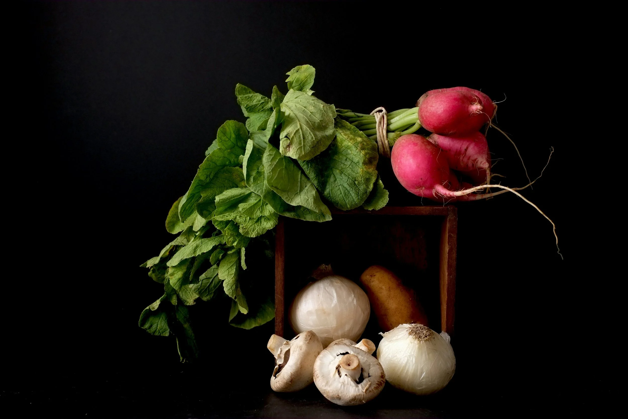 Fresh herbs and seasonal vegetables for a Melbourne spring