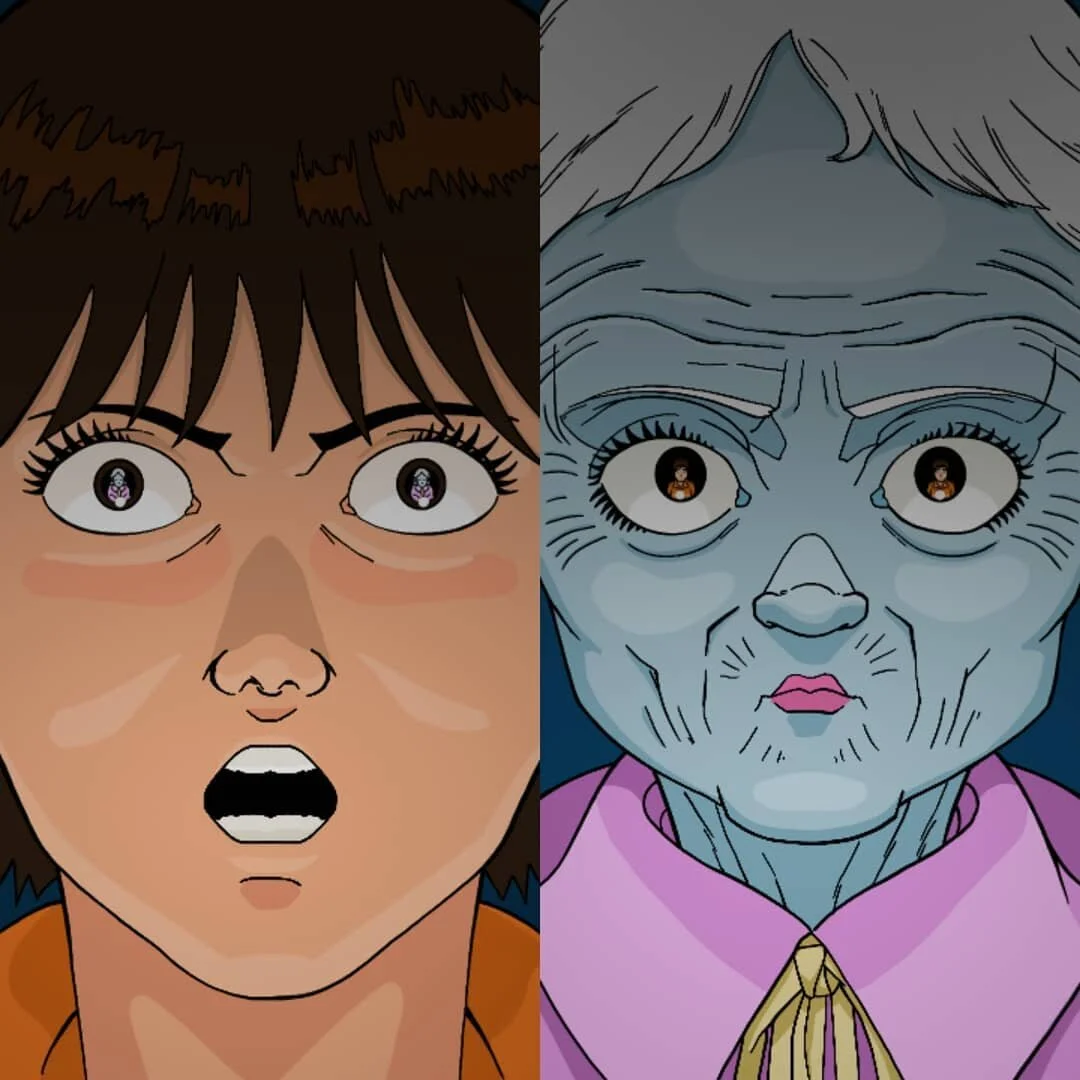 Eye Reflection - AKIRA - Kei & Kiyoko