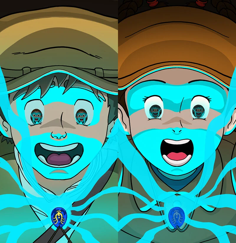 Eye Reflection - Studio Ghibli's Laputa - Pazu & Sheeta