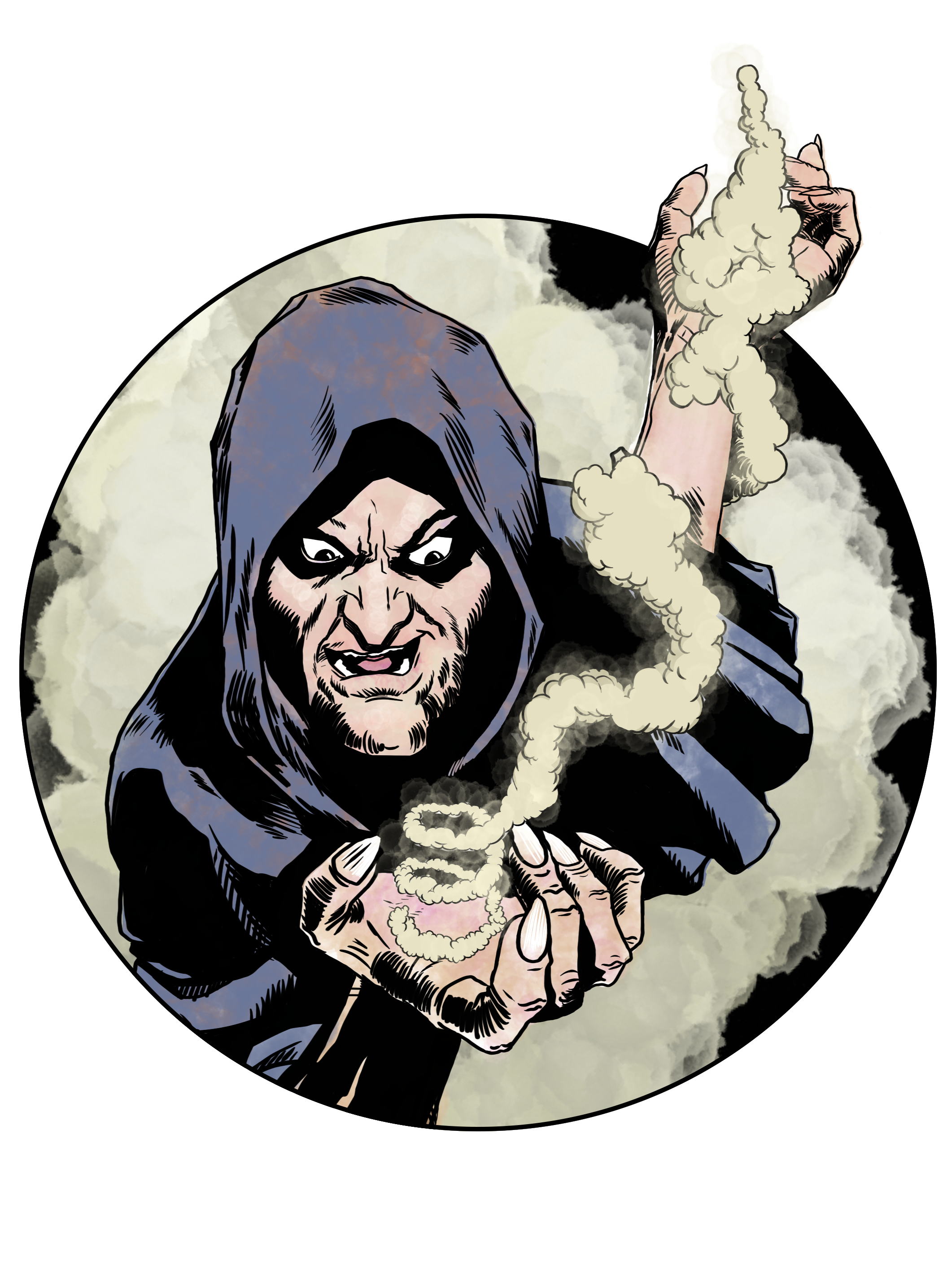 Cocktail Menu Illustration -Sorceror's Smoke