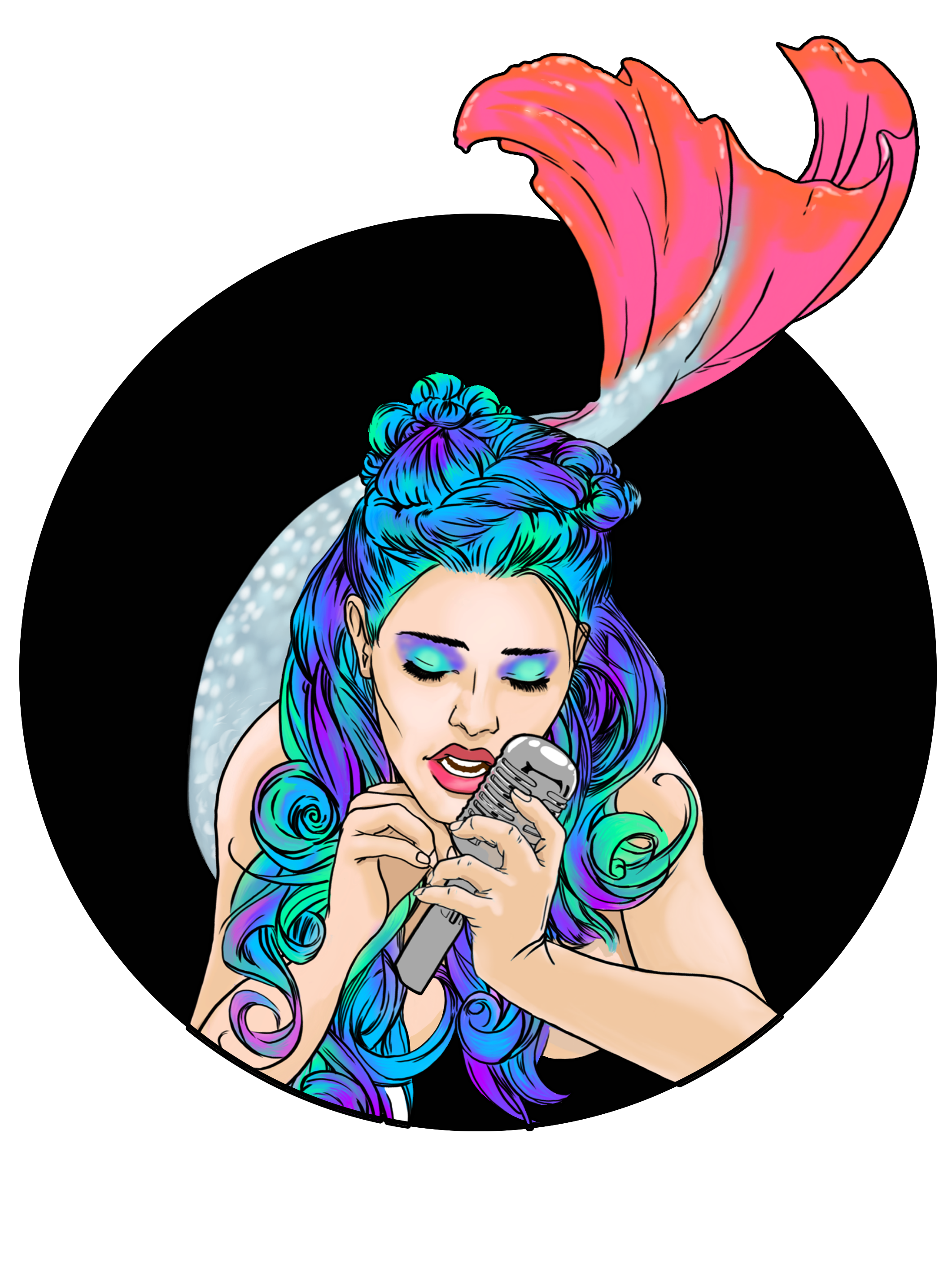 Cocktail Menu Illustration -Siren Song