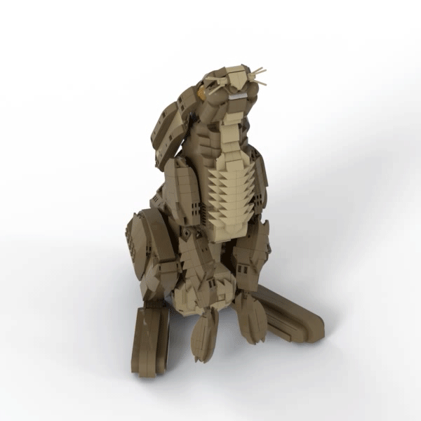 Lego IDEAS - Moon-Gazing Hare Rotation