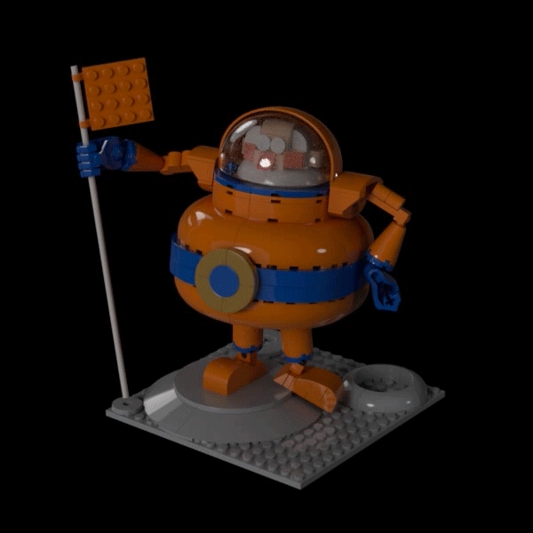Lego IDEAS - Old Man In The Moon - Rotation