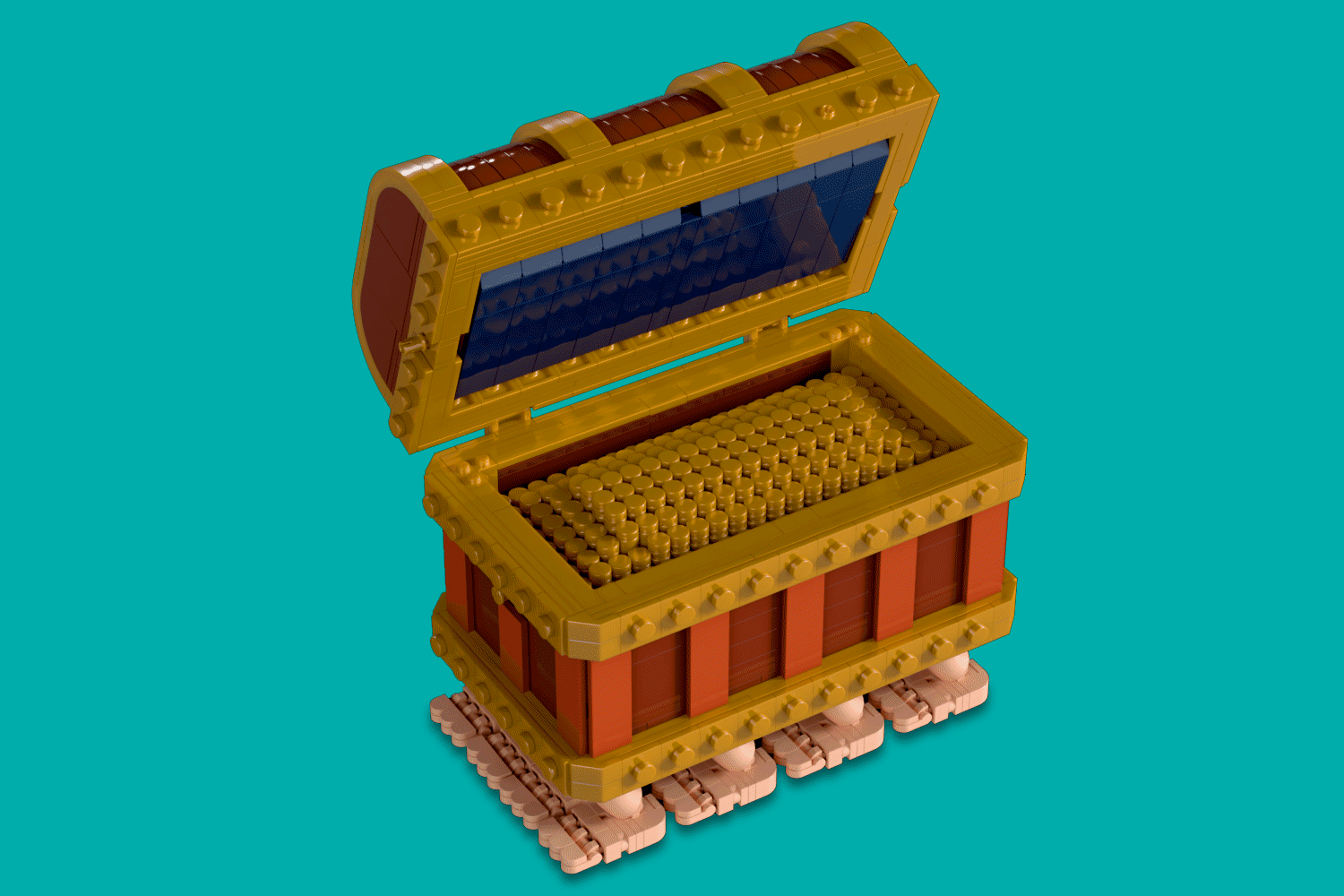 Rincewind's Luggage from the Discowrld series.