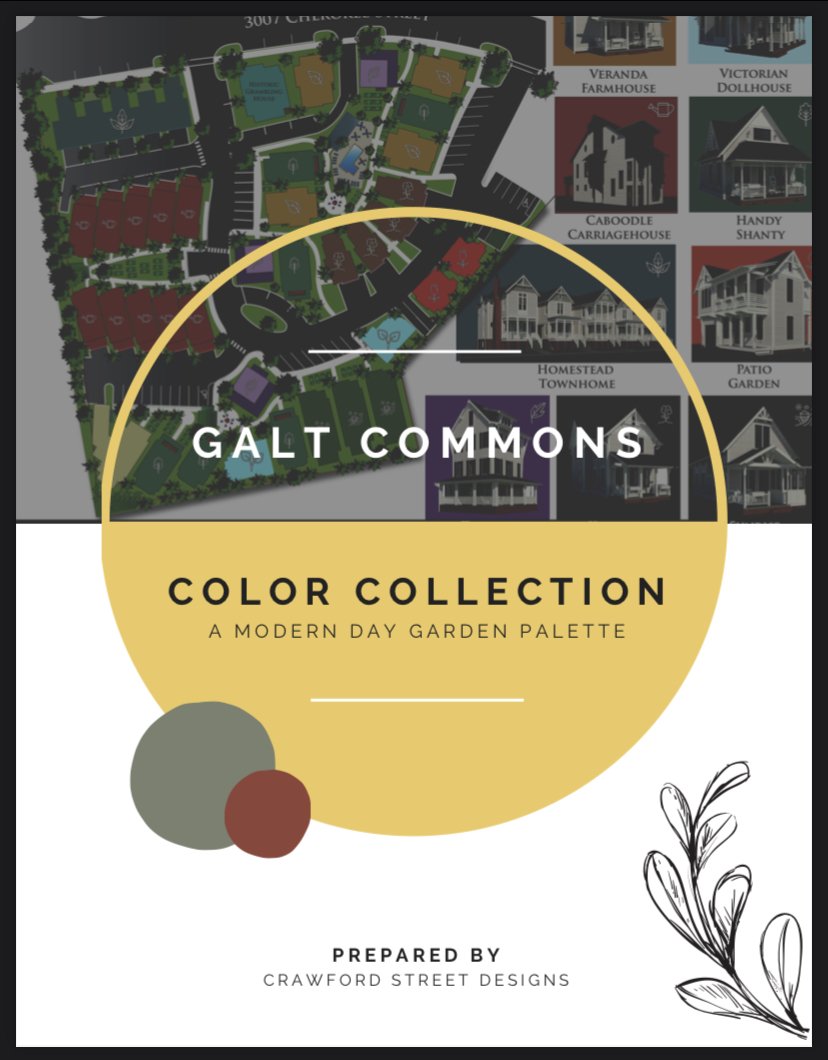 Buyers chose from a curated collection of colors that represented the vernacular of the community.