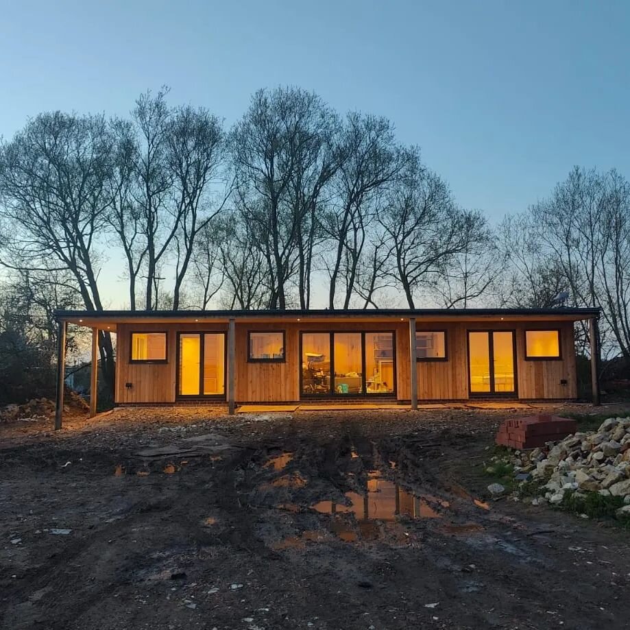 Our latest build was a little bit different. We decided to build this one on site, but it was a tough slog through the winter months. Turned out wonderful though.

At 14m x 6m it's right on the edge of boot being a tiny house, but this 2 bedroom cabi