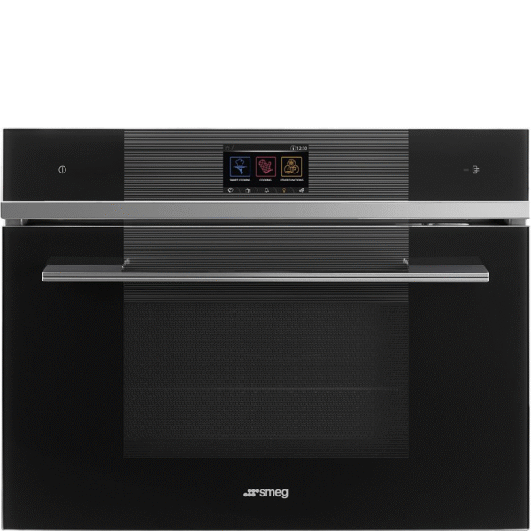 Smeg Linea Combi Steam Oven Black SF4104WVCPN