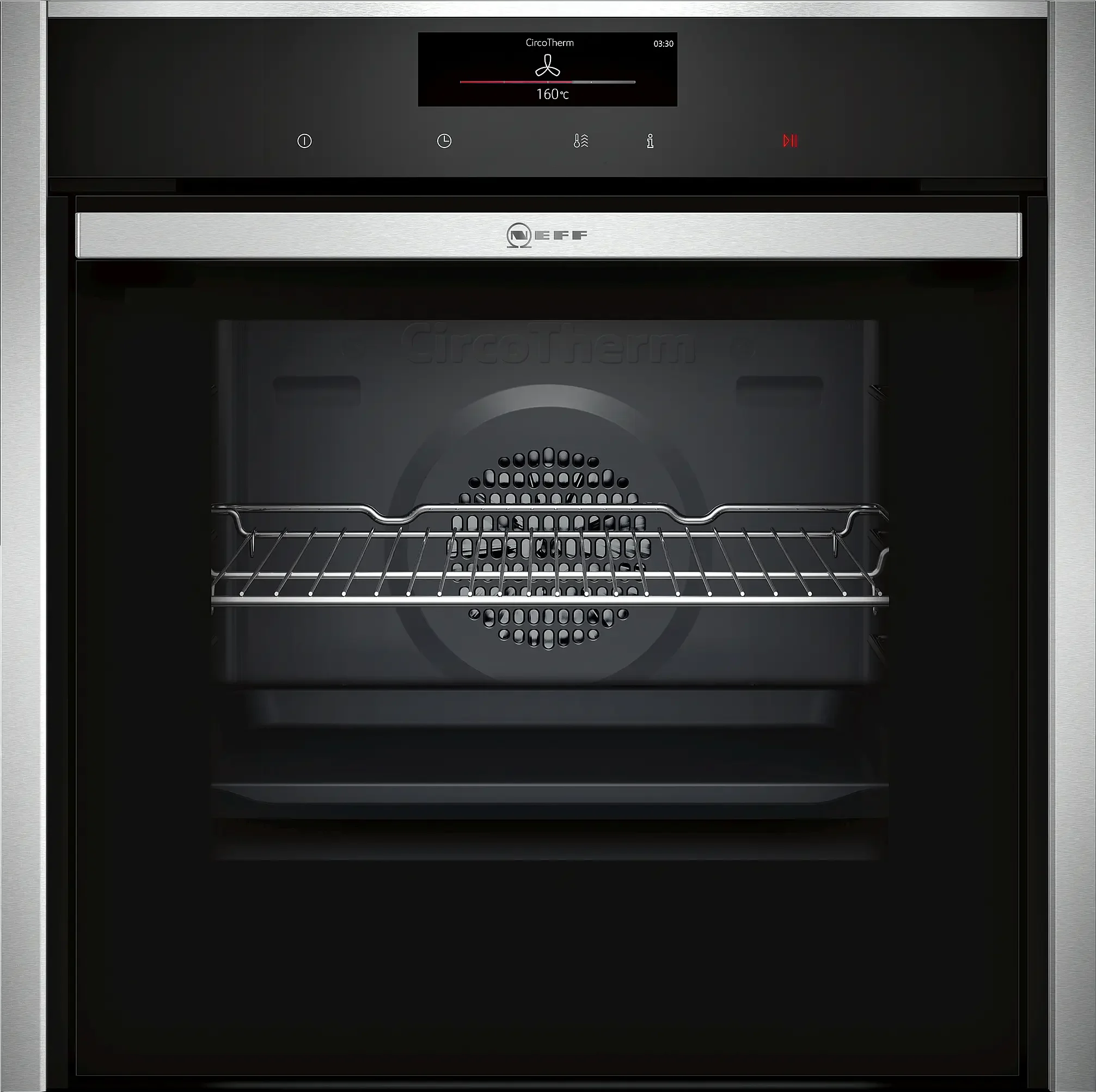 N 90, Built-in oven, 60 x 60 cm, Stainless Steel B58ct68H