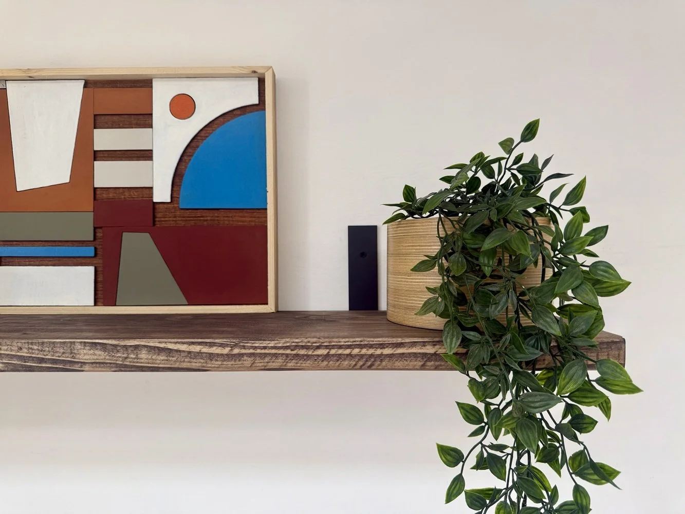 Rustic Wooden Shelf with L- Shape Brackets9.jpg
