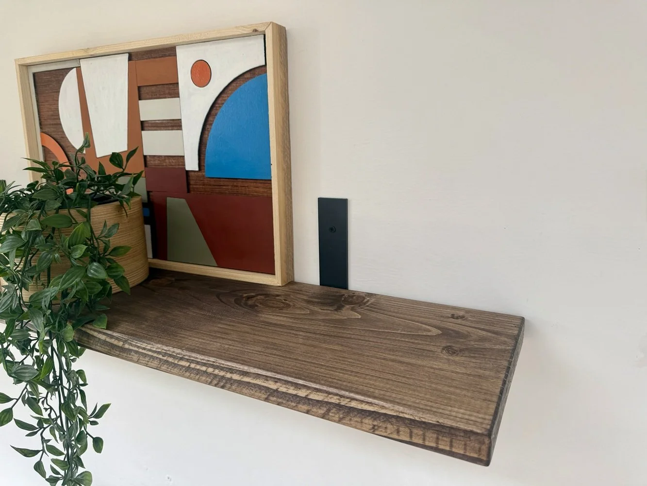 Rustic Wooden Shelf with L- Shape Brackets10.jpg