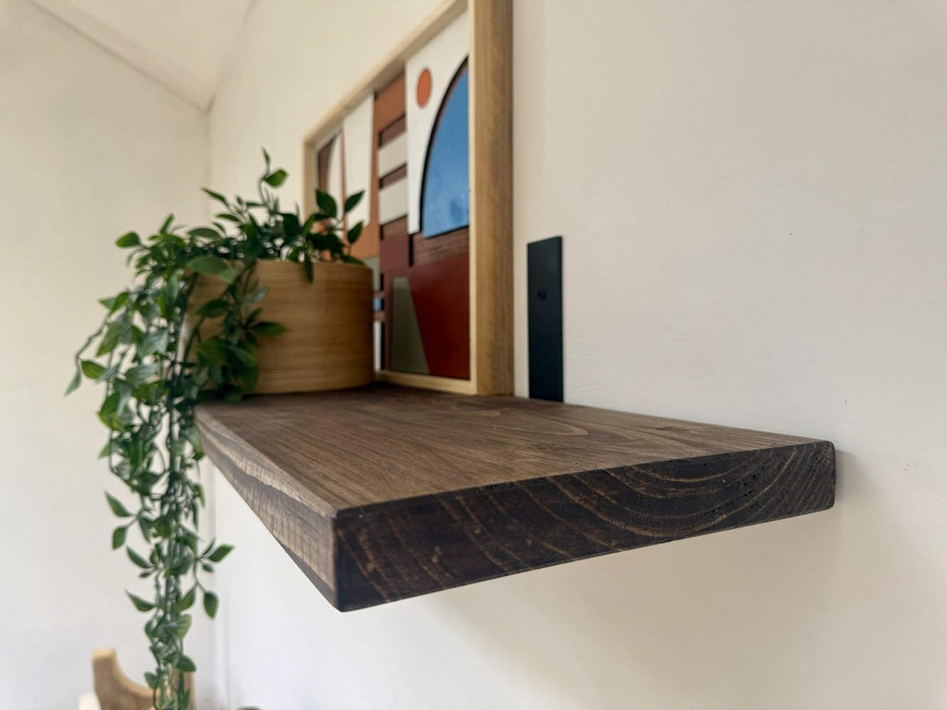 Rustic Wooden Shelf with L- Shape Brackets11.jpg