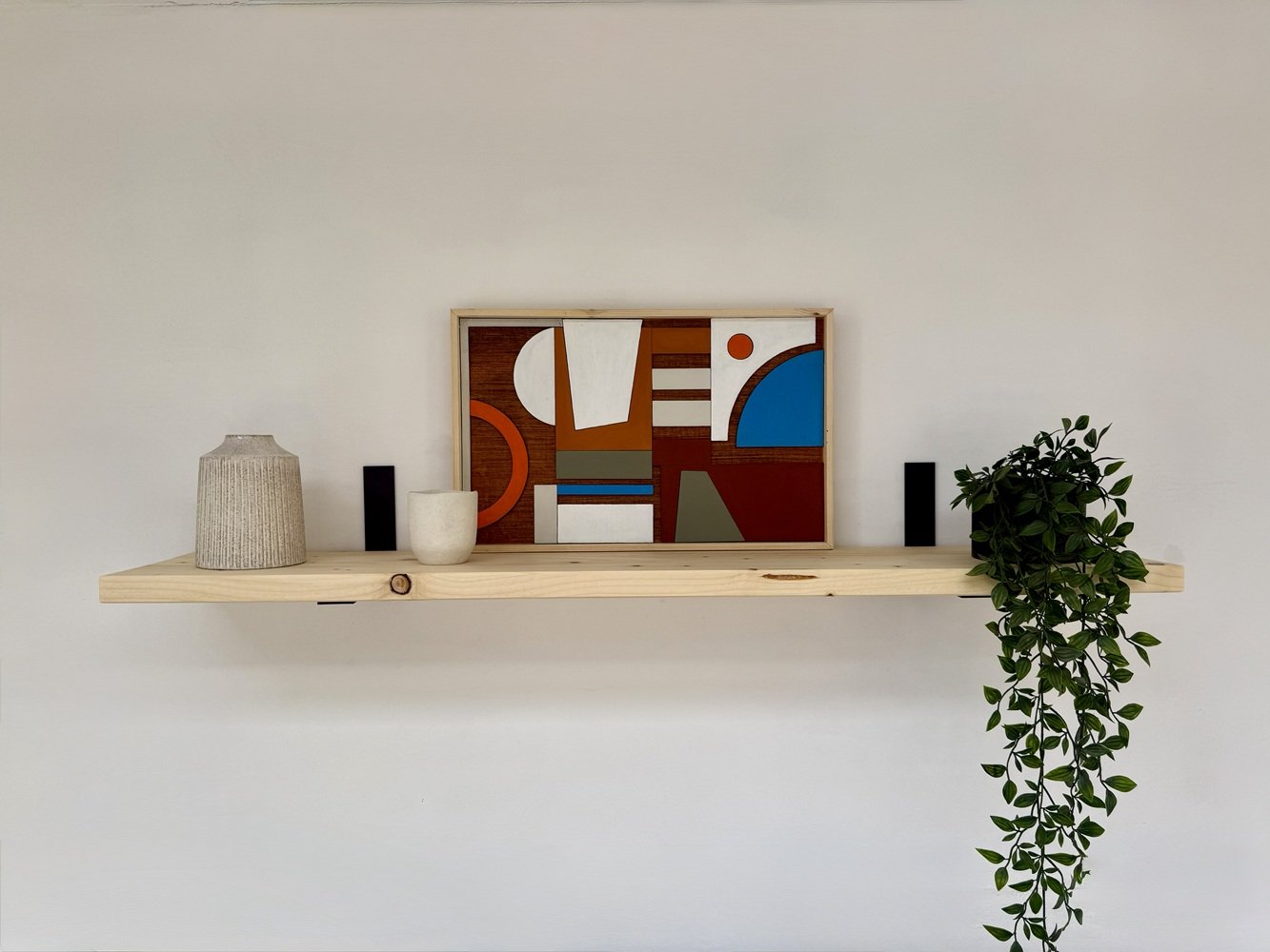 Rustic Wooden Shelf with L- Shape Brackets6.jpg