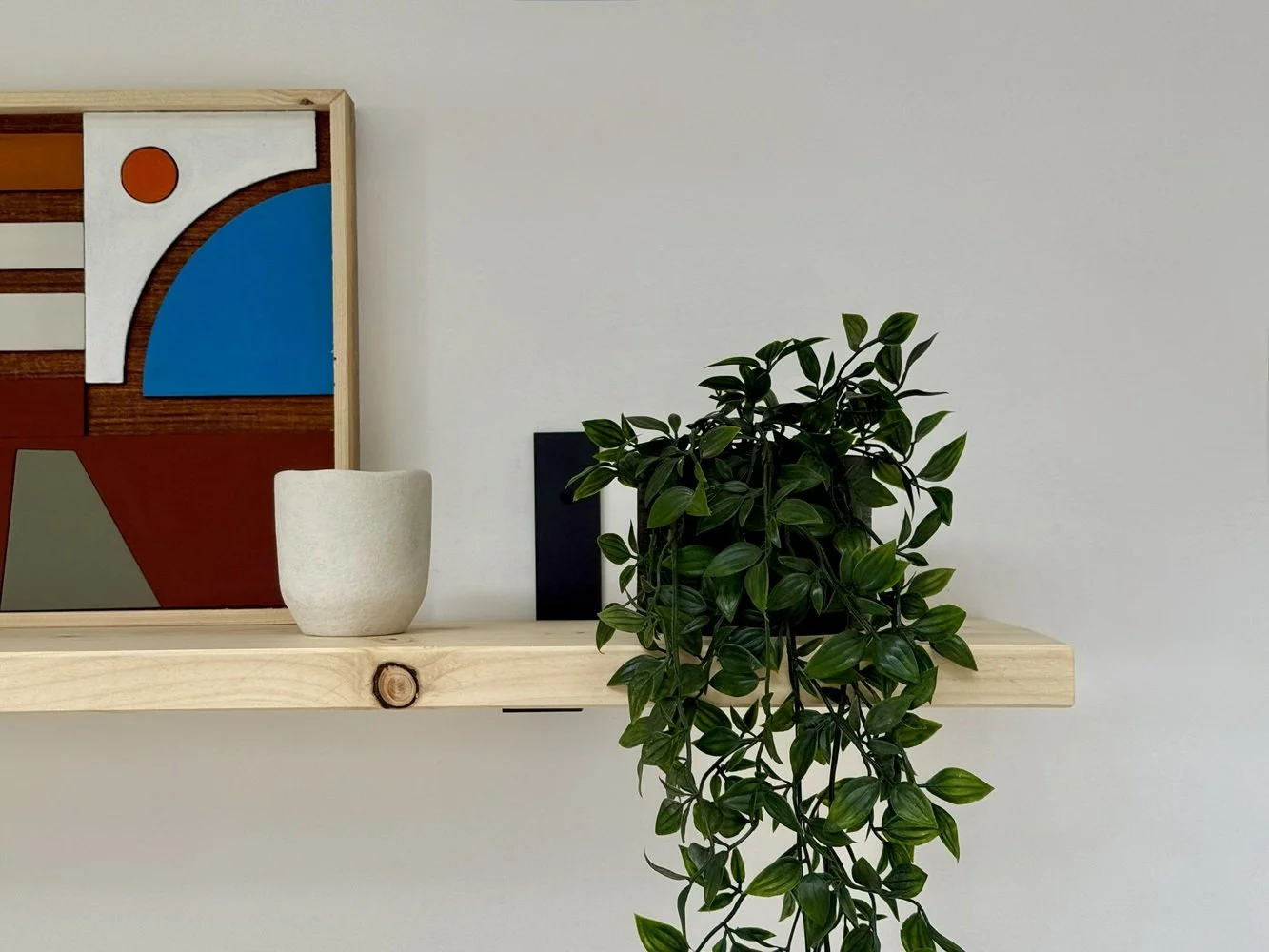 Rustic Wooden Shelf with L- Shape Brackets1.jpg