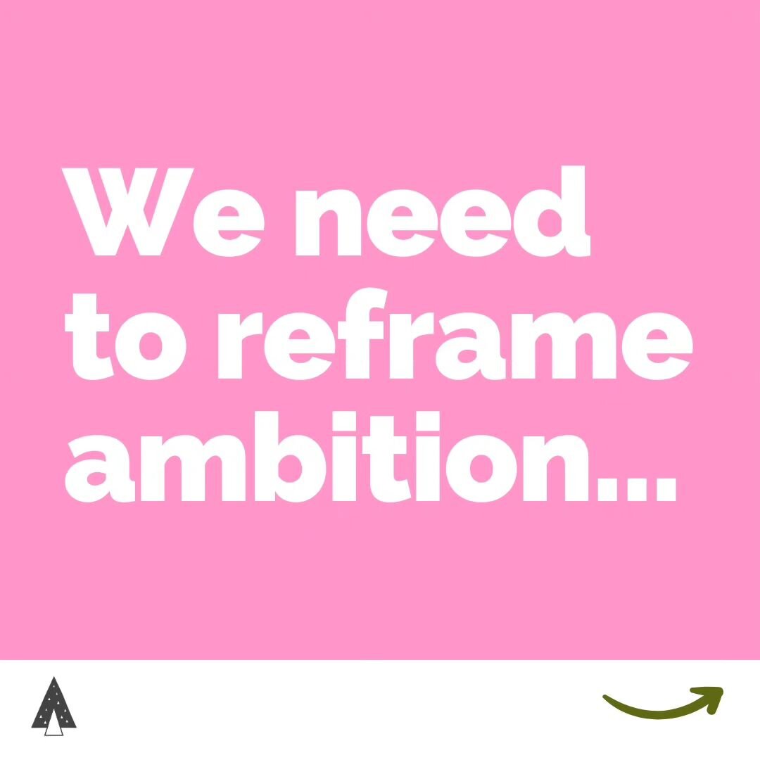 When I say the word 'ambitious', does your brain automatically away towards career? 

If I said someone is 'driven' would you think they are solely career focused? 

Can ambition be welcomed into other areas, other conversations in our lives? 

How a
