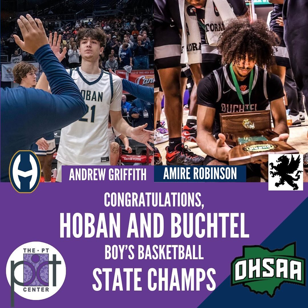 🏆 Congrats State Champs!! We have had the privilege of working with these two amazing athletes and getting them back to the game they love and taking on the state of Ohio to become State Champs!

Andrew Griffith, Senior, helped Archbishop Hoban of A