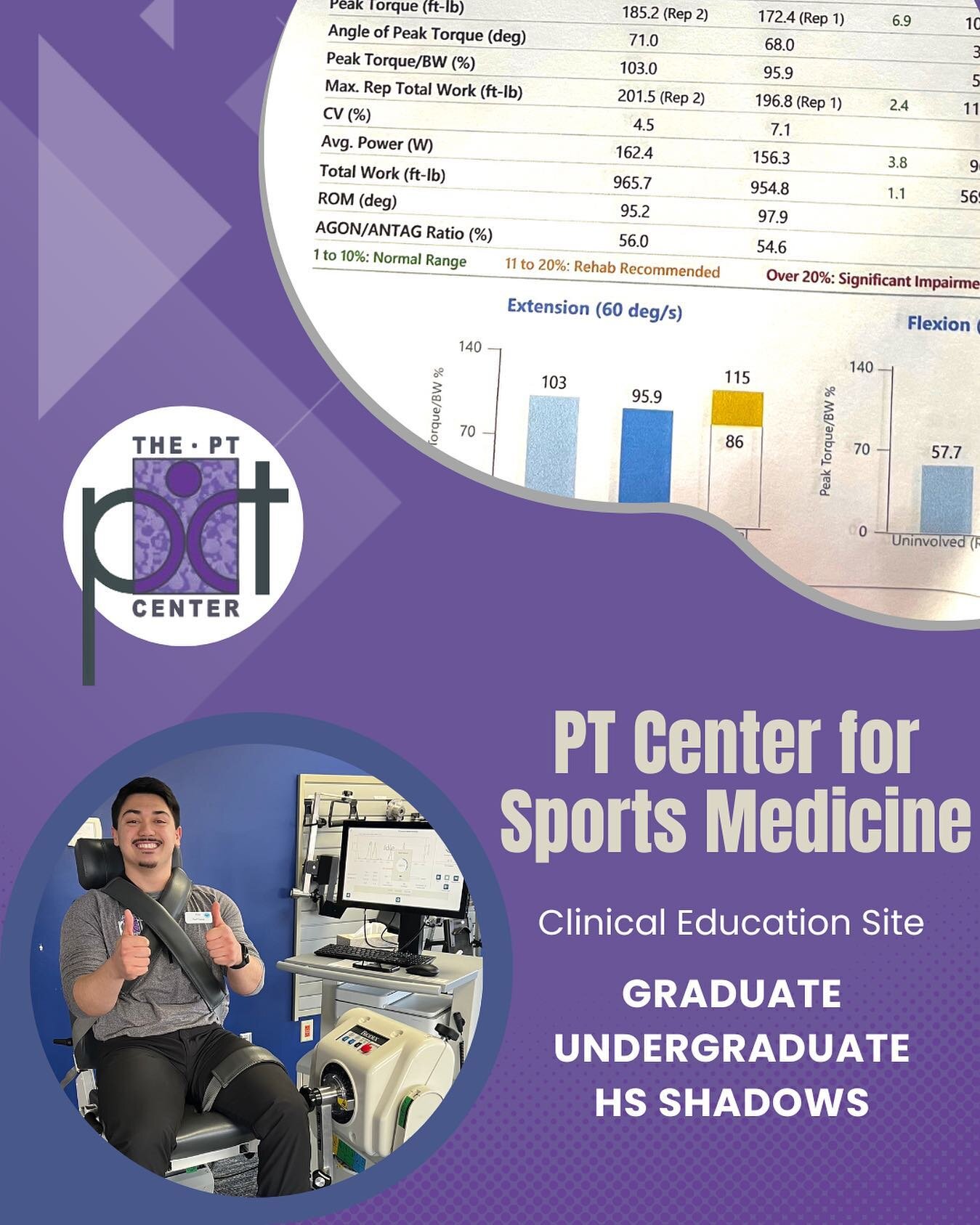 What is a Clinical Education Site?

📚A Clinical Education Site is a clinic that provides formal supervised learning, focused on development and application of patient/client-centered skills and professional behaviors.

At the PT Center for Sports Me