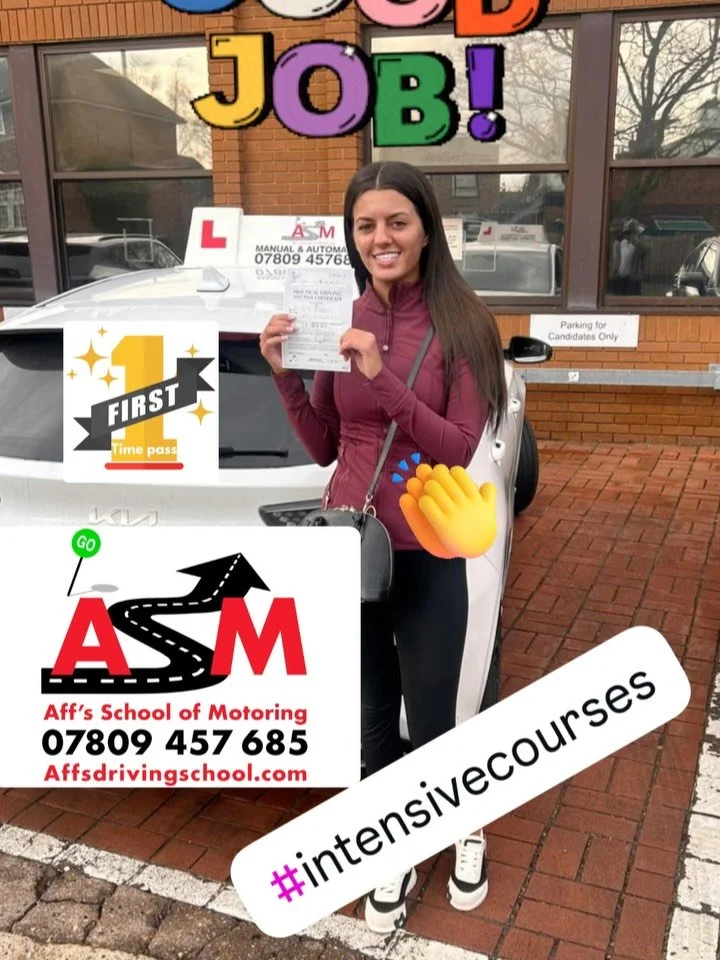 Huge congratulations to Edie on passing her driving test after an intensive week with Aff 🚗✨
What an achievement &mdash; and even more special that she&rsquo;s the 4th and final sibling in her family to pass with Aff! We couldn&rsquo;t be happier fo