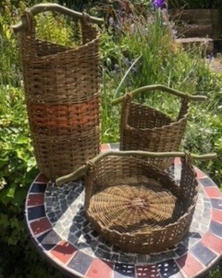 Back by popular demand we have two workshops next week making these beautiful baskets with Norah Kennedy. Ideal for veg or would look lovely by a fire for kindling. Norah is so knowledgeable and it is such a lovely day learning and weaving with willo