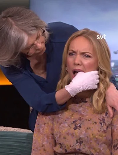 Käkledsterapi “live”i SVT Morgonstudio