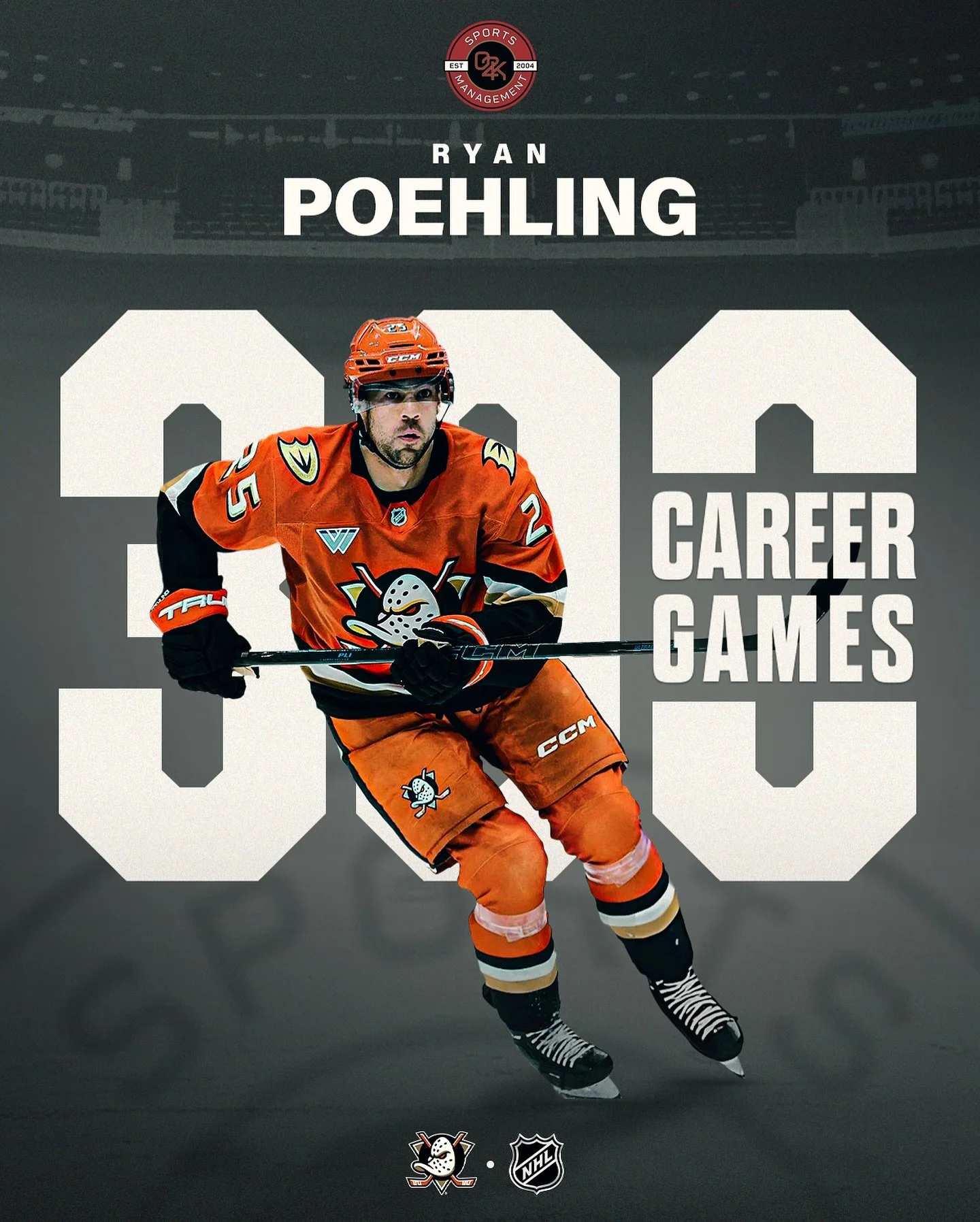 300 down, more to come! Congratulations to O2K client @ryanpoehling on skating in his 300th career NHL game today! Way to go, Ryan!
#goducks #nhlhockey #hockeylife