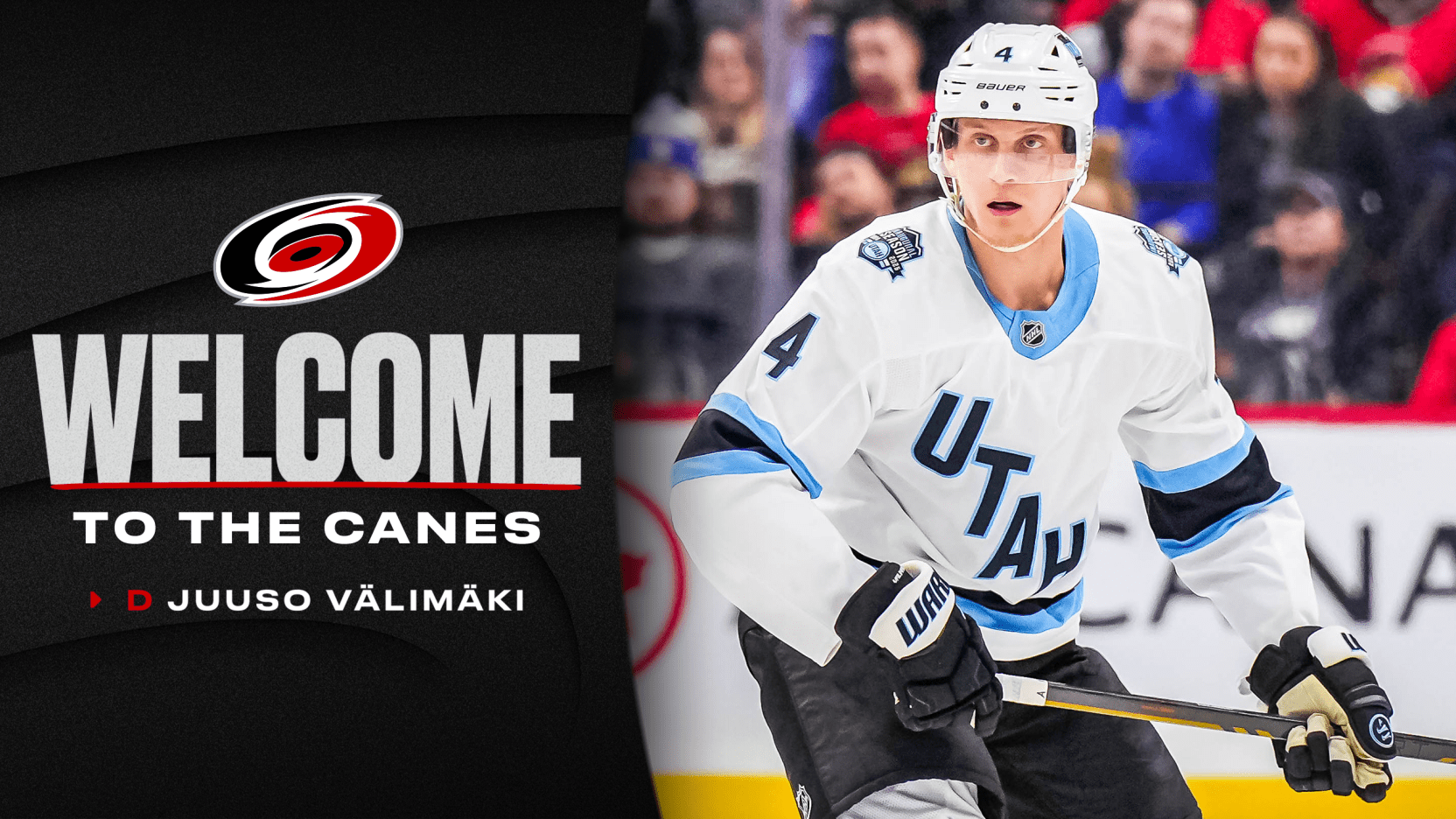 Canes Acquire Juuso Välimäki From Utah