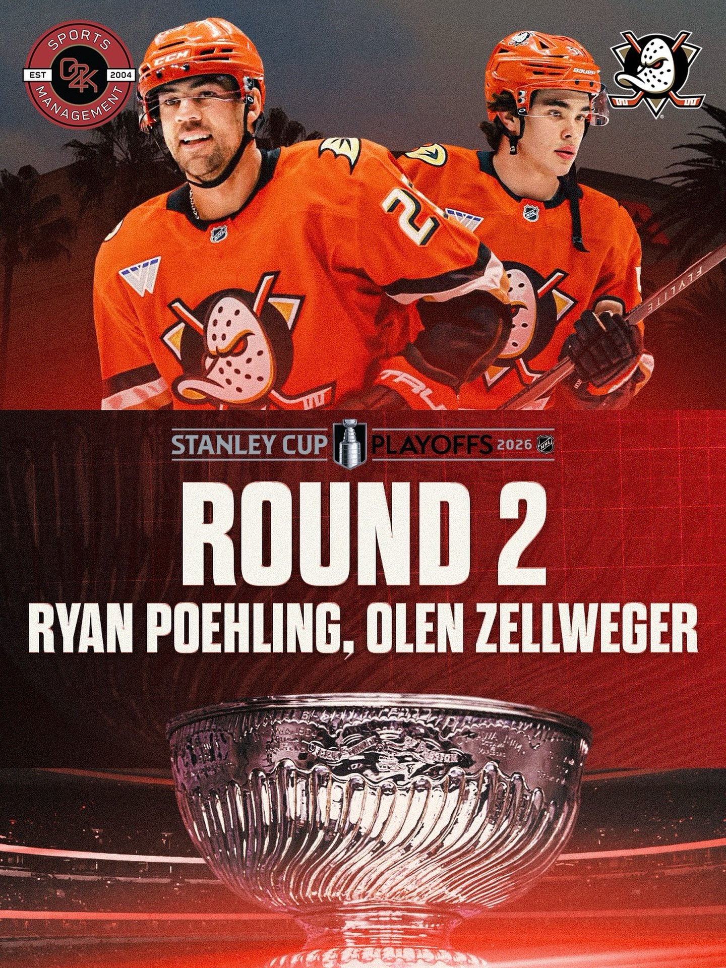 Feeling Mighty 💪 O2K clients Ryan Poehling and Olen Zellweger move on to the second round as the Anaheim Ducks take out the Edmonton Oilers!
#flytogether #anaheim #goducks #stanleycup @ryanpoehling @olenzellweger