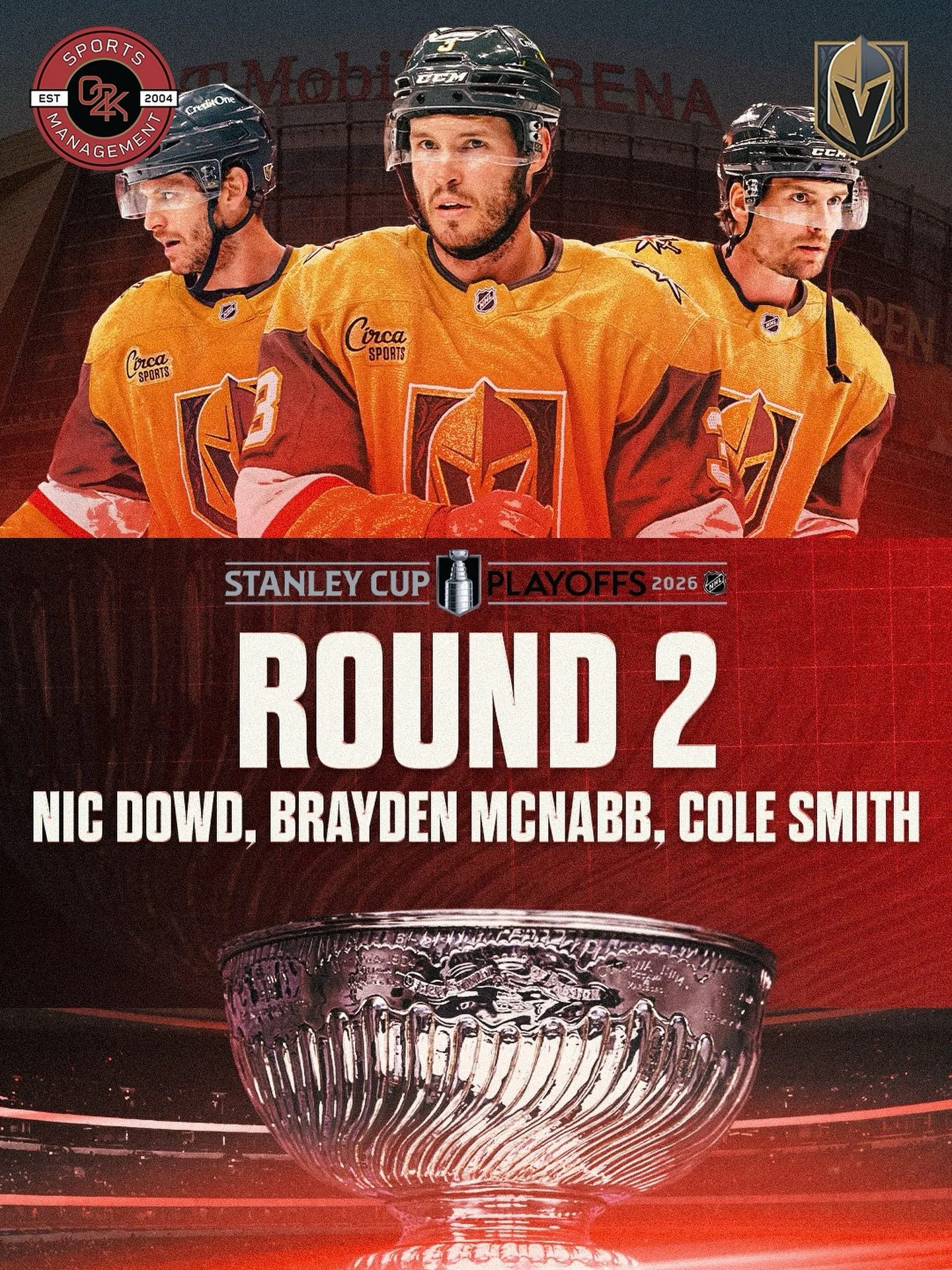 What a Knight it was 💪 O2K clients Nic Dowd, Brayden McNabb and Cole Smith go on to the second round as the Vegas Golden Knights take down the Utah Mammoth!
#ForgedInGold #Vegas #goldenknights #nhl @napd_26 @cole_smith16 #stanleycup