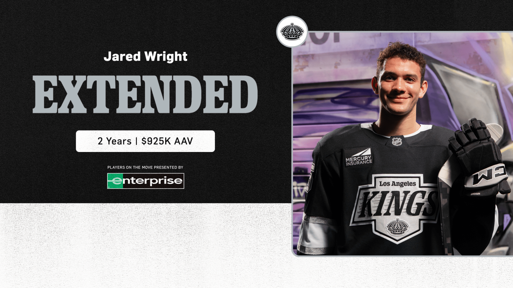 LA Kings Sign Forward Jared Wright To a Two-Year Contract Extension